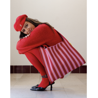 MOSJ Atelier PRE ORDER The Poppy Boxer Crossbody Bag Pink