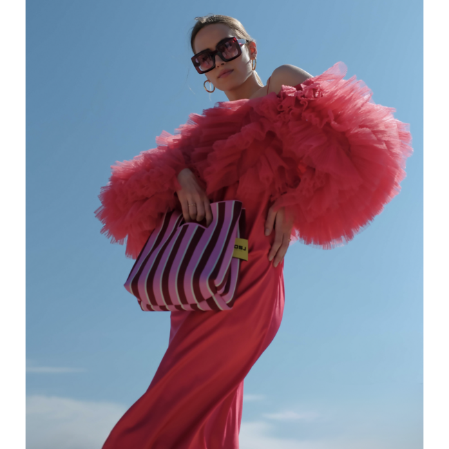 MOSJ Atelier Cherry Bucket Bag Pink