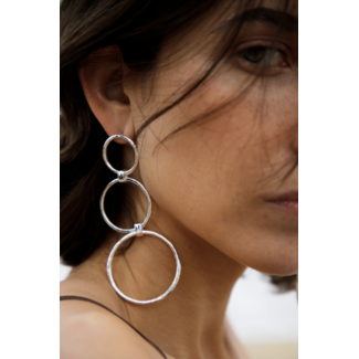 MONCOLLIER Mars Earrings Silver