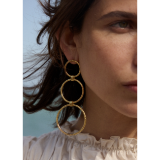 MONCOLLIER Mars Earrings Gold