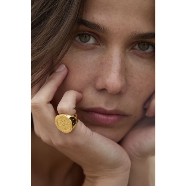 MONCOLLIER Sole Ring Gold