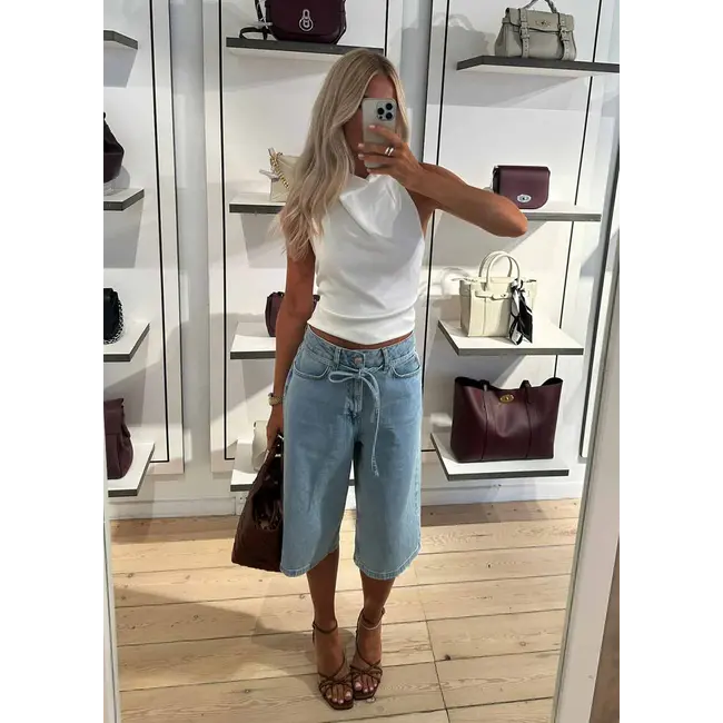 Modström IsoldeMD Long Shorts Light Blue Wash