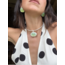 Susmie's Alba Necklace Silver Green