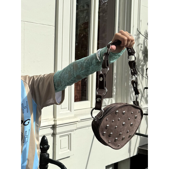 MAS1 Trotter Boho Bag Chocolate + Circle Chain