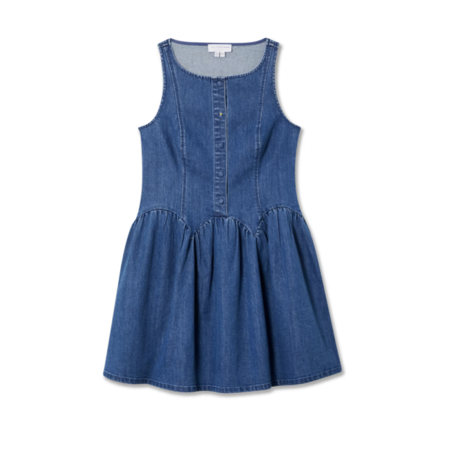 Never Fully Dressed Monika Mini Dress Denim