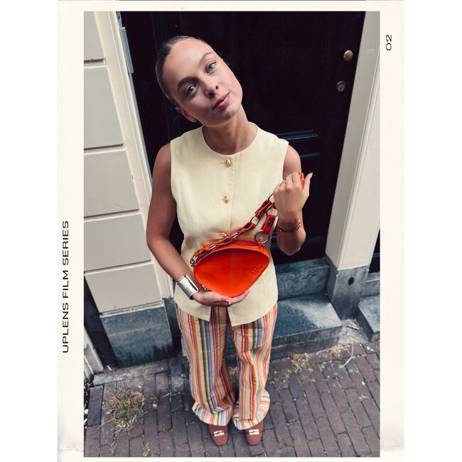 MAS1 Trotter Bag Orange + Circle Chain