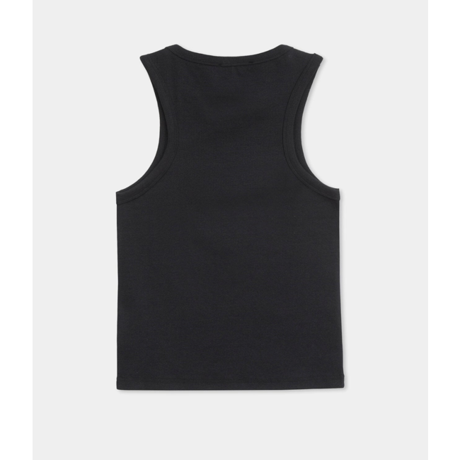 Laagam Embroidered Logo Tank Top Black