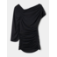 Laagam Aeris Draped Top Black