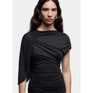 Laagam Aeris Draped Top Black