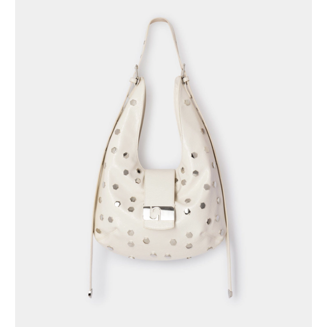 Laagam Vixen Studs Bag Ecru
