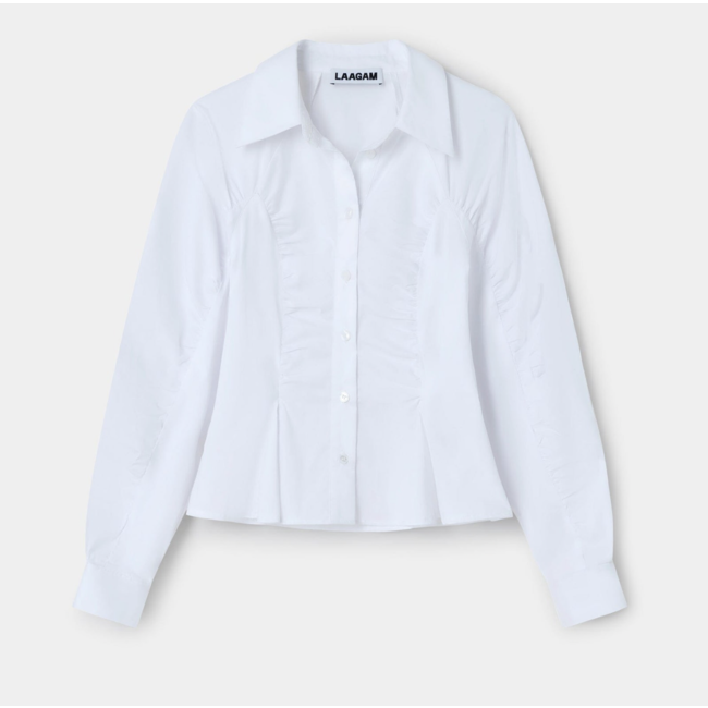 Laagam Belleville Rushed Shirt White