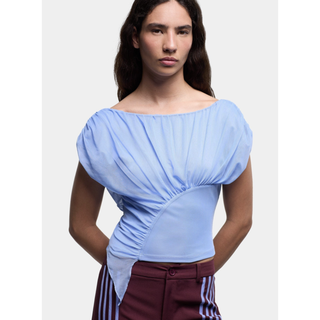 Laagam Gemini Draped Top Blue