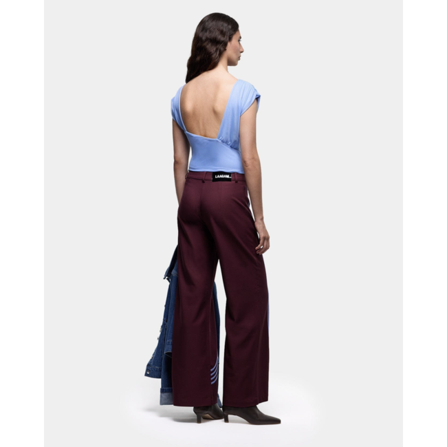 Laagam Gemini Draped Top Blue