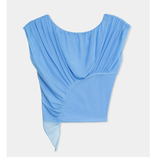 Laagam Gemini Draped Top Blue