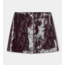 Laagam Lena Faux Leather Skirt Plum