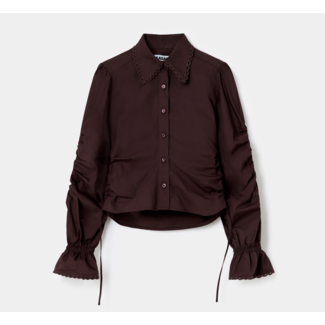 Laagam Sultana Rushed Shirt Brown