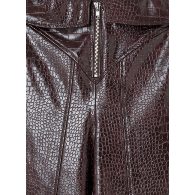 Laagam Horus Textured Pants Burgundy