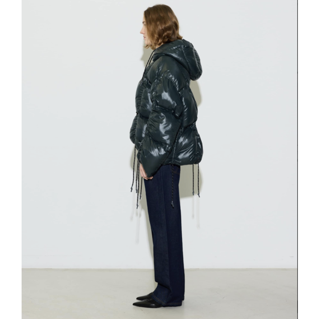 Hosbjerg Paris Puffer Dark Grey / Dark Green