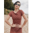 House of Sunny Retro Check Mesh Top