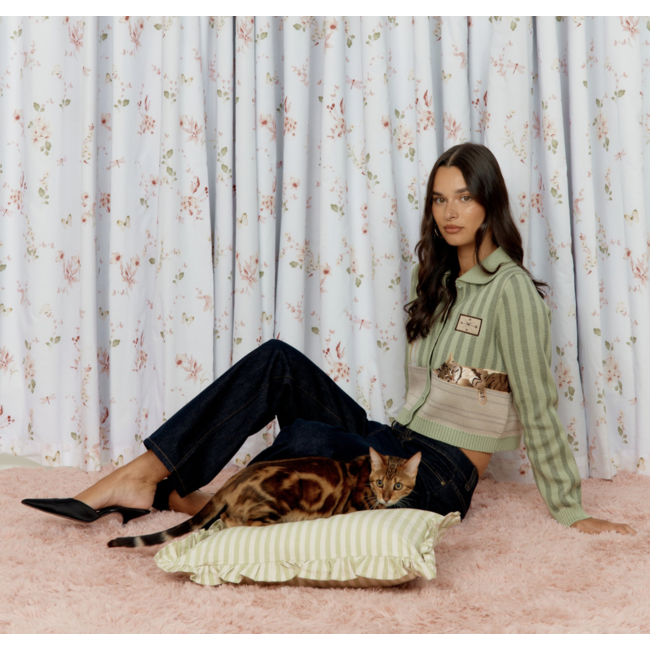 House of Sunny The Sleepy Cat Cardigan Matcha