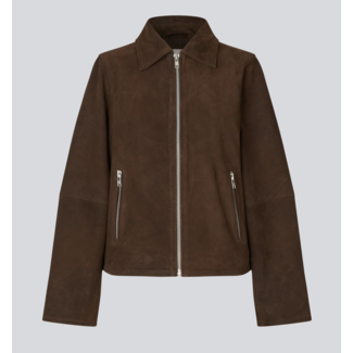 Modström NimaMD Suede Jacket Seal Brown