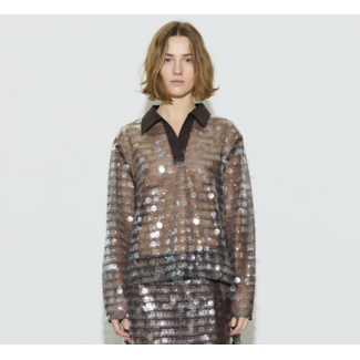 Hosbjerg Veneda Shirt Grey / Brown