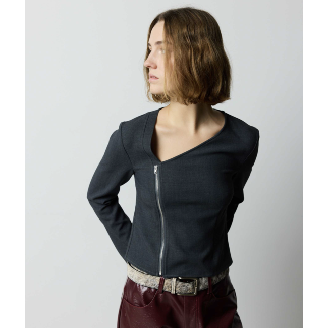 Hosbjerg Vida Blouse Dark Grey