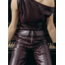 Laagam Horus Textured Pants Burgundy