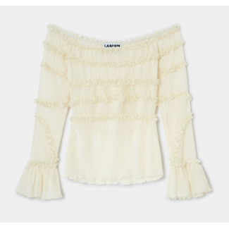Laagam Petra Textured Blouse Ecru