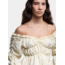 Laagam Sadie Ruched Blouse Ecru