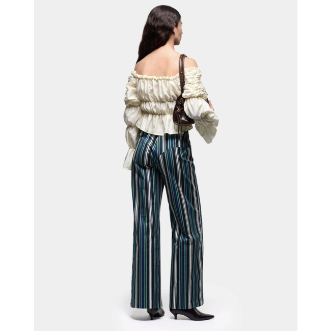 Laagam Sadie Ruched Blouse Ecru