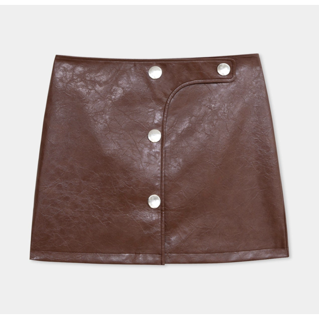 Laagam Lena Short Skirt Brown