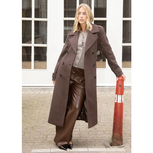 Modström ShayMD Coat Dark Coffee