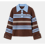 Laagam Graz Striped Polo Knit Brown