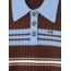Laagam Graz Striped Polo Knit Brown