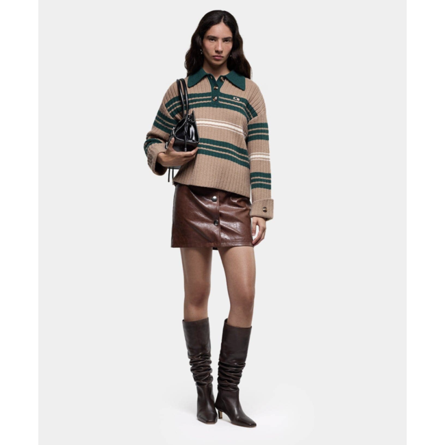 Laagam Lena Short Skirt Brown