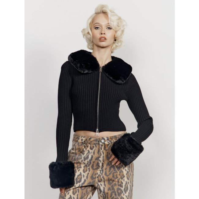 House of Sunny Peggy Cardigan Sable