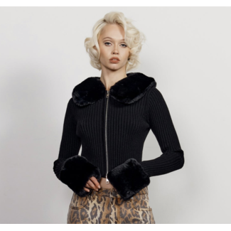 House of Sunny Peggy Cardigan Sable