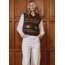 House of Sunny Ripples Vest Tobacco