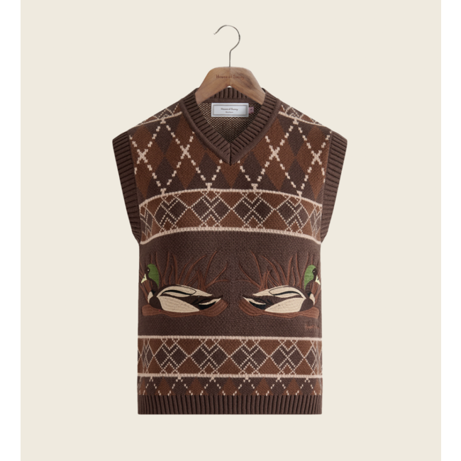 House of Sunny Ripples Vest Tobacco