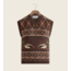 House of Sunny Ripples Vest Tobacco