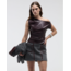 Laagam Ivone Asymmetric Top Plum