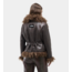 Laagam Zoya Shearling Reversible Coat Brown
