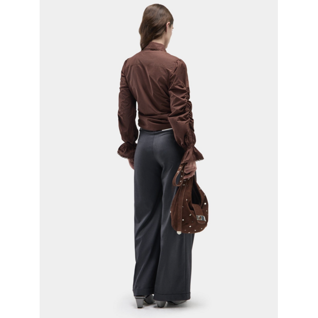 Laagam Sultana Rushed Shirt Brown