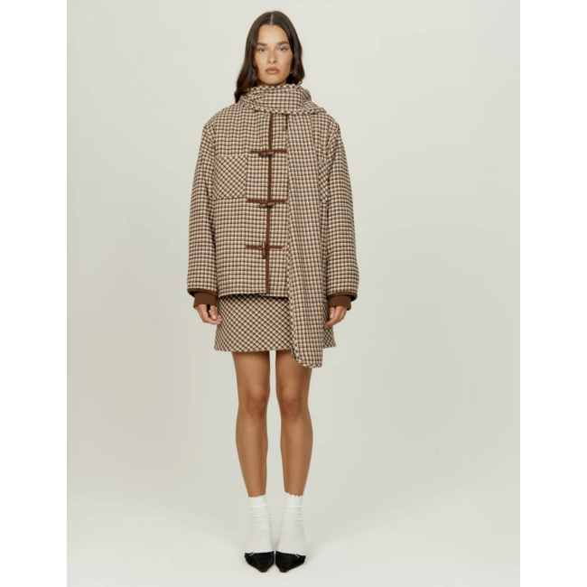 House of Sunny Retro Blanket Skirt Blonde Multi