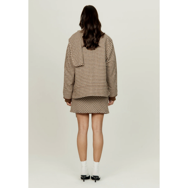 House of Sunny Retro Blanket Skirt Blonde Multi