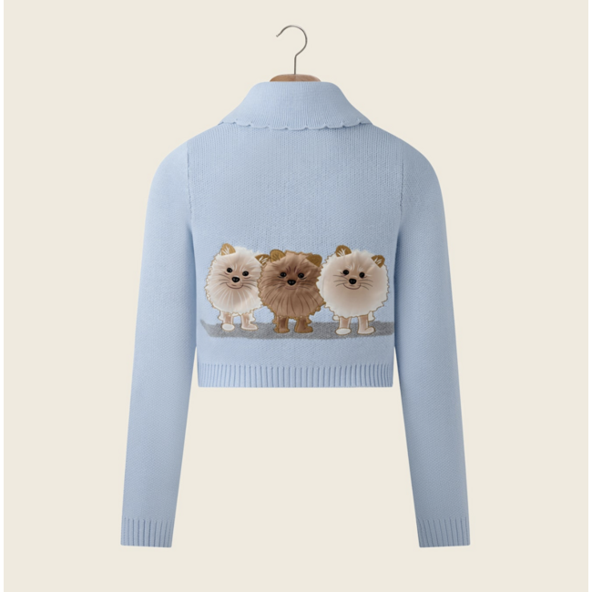 House of Sunny Pom Pom Tripper Sky Blue