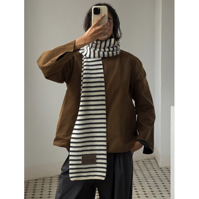 Susmie's Alaska Scarf Stripe Brown
