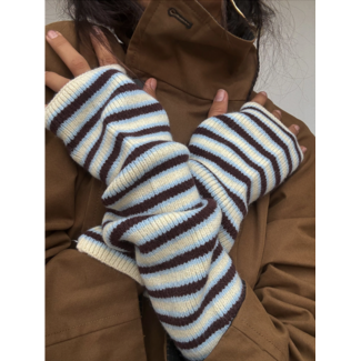 Susmie's Alaska Gloves Stripe Brown