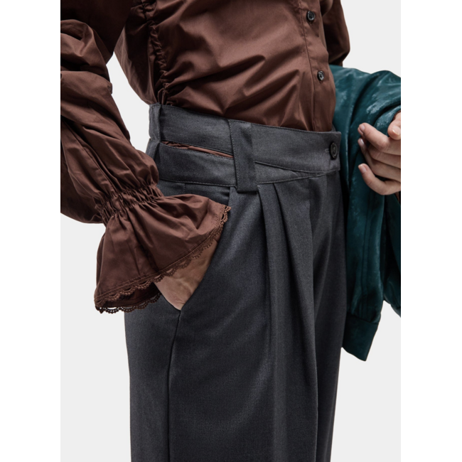 Laagam Smith Tailored Pants Grey